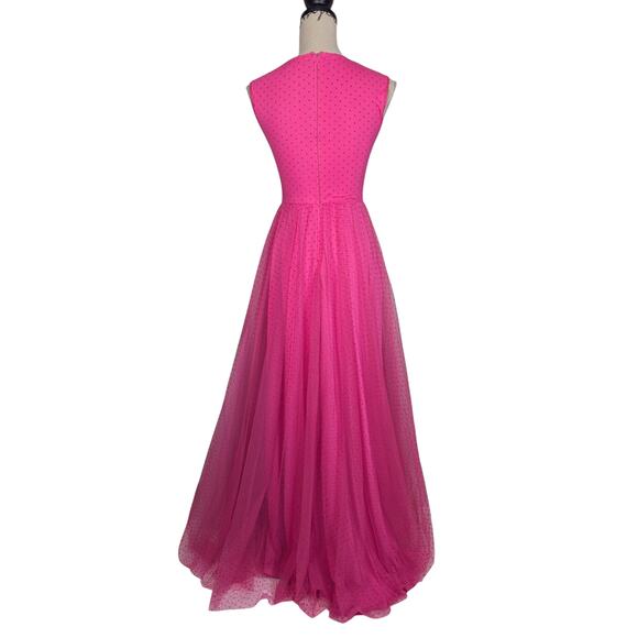 Faeriesty French Dot Formal Gown Pink Small - Picture 2 of 16